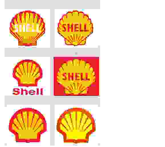 The Shell logo through the years